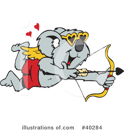Royalty-Free (RF) Koala Clipart Illustration by Dennis Holmes Designs - Stock Sample #40284