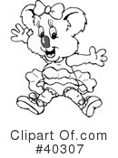 Koala Clipart #40307 by Dennis Holmes Designs