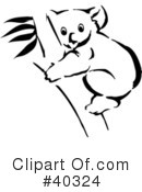 Koala Clipart #40324 by Dennis Holmes Designs