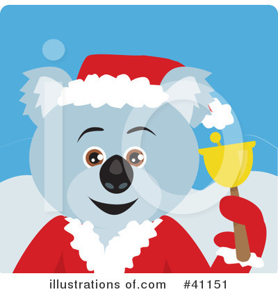 Christmas Bear Clipart #41151 by Dennis Holmes Designs