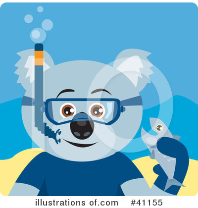 Snorkeling Clipart #41155 by Dennis Holmes Designs