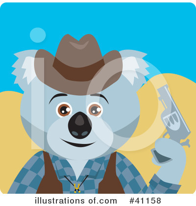 Royalty-Free (RF) Koala Clipart Illustration by Dennis Holmes Designs - Stock Sample #41158