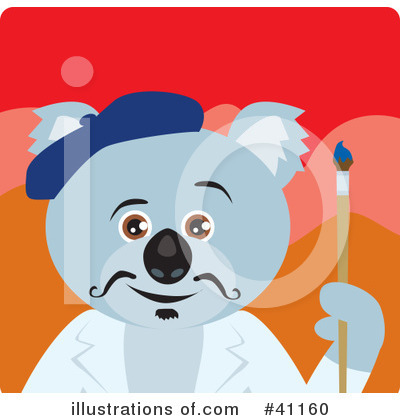 Royalty-Free (RF) Koala Clipart Illustration by Dennis Holmes Designs - Stock Sample #41160