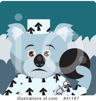 Royalty-Free (RF) Koala Clipart Illustration by Dennis Holmes Designs - Stock Sample #41167