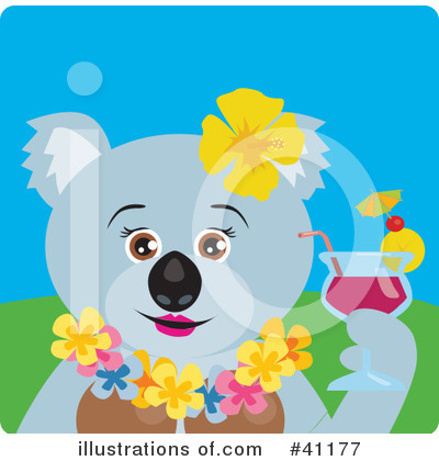 Royalty-Free (RF) Koala Clipart Illustration by Dennis Holmes Designs - Stock Sample #41177