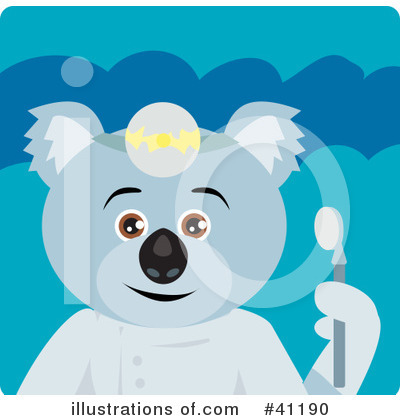 Royalty-Free (RF) Koala Clipart Illustration by Dennis Holmes Designs - Stock Sample #41190