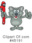 Koala Clipart #45191 by Dennis Holmes Designs