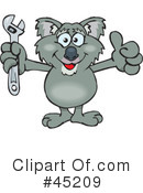 Koala Clipart #45209 by Dennis Holmes Designs