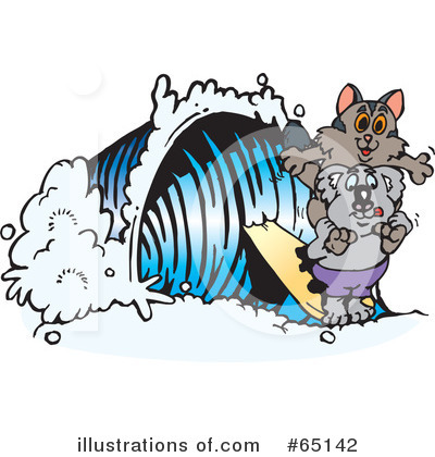 Royalty-Free (RF) Koala Clipart Illustration by Dennis Holmes Designs - Stock Sample #65142