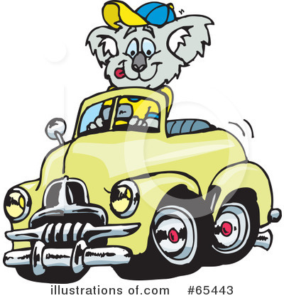 Driving Clipart #65443 by Dennis Holmes Designs