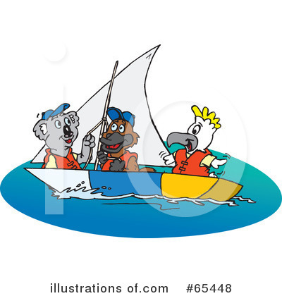 Boating Clipart #65448 by Dennis Holmes Designs