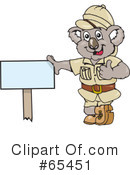Koala Clipart #65451 by Dennis Holmes Designs