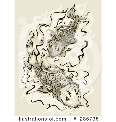 Royalty-Free (RF) Koi Clipart Illustration by BNP Design Studio - Stock Sample #1286736