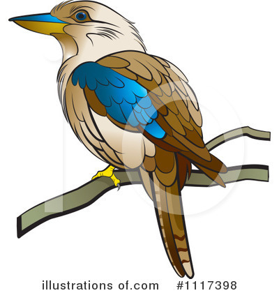 Royalty-Free (RF) Kookaburra Clipart Illustration by Lal Perera - Stock Sample #1117398