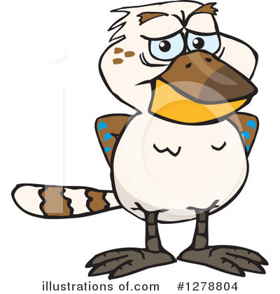 Royalty-Free (RF) Kookaburra Clipart Illustration by Dennis Holmes Designs - Stock Sample #1278804