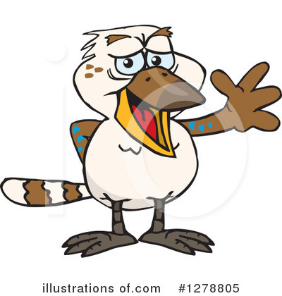 Royalty-Free (RF) Kookaburra Clipart Illustration by Dennis Holmes Designs - Stock Sample #1278805