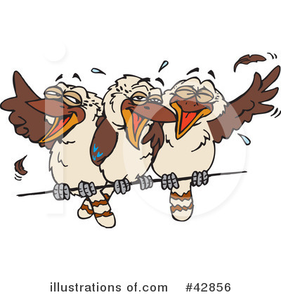 Royalty-Free (RF) Kookaburra Clipart Illustration by Dennis Holmes Designs - Stock Sample #42856
