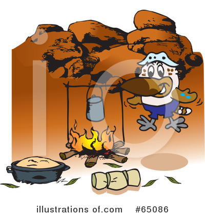 Camping Clipart #65086 by Dennis Holmes Designs