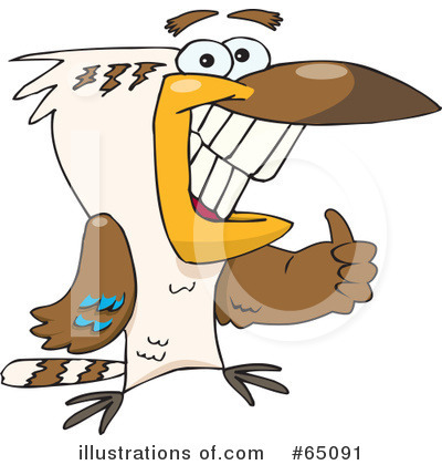 Royalty-Free (RF) Kookaburra Clipart Illustration by Dennis Holmes Designs - Stock Sample #65091