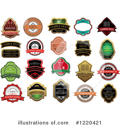 Royalty-Free (RF) Label Clipart Illustration by Vector Tradition SM - Stock Sample #1220421
