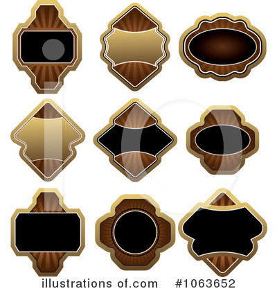 Royalty-Free (RF) Labels Clipart Illustration by Vector Tradition SM - Stock Sample #1063652