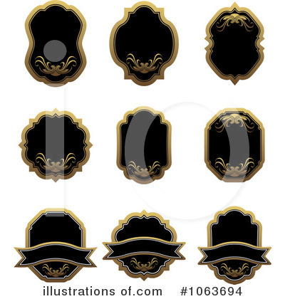 Royalty-Free (RF) Labels Clipart Illustration by Vector Tradition SM - Stock Sample #1063694