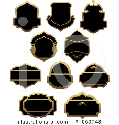 Royalty-Free (RF) Labels Clipart Illustration by Vector Tradition SM - Stock Sample #1063748