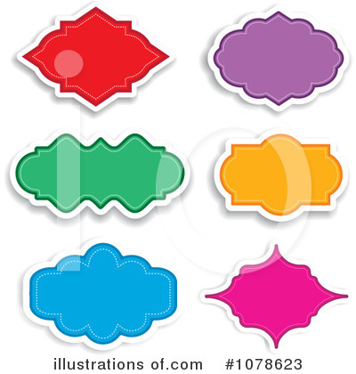 Royalty-Free (RF) Labels Clipart Illustration by KJ Pargeter - Stock Sample #1078623