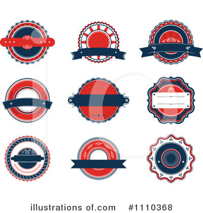 Royalty-Free (RF) Labels Clipart Illustration by Vector Tradition SM - Stock Sample #1110368