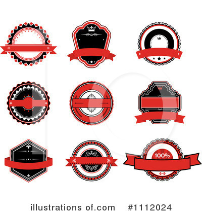 Royalty-Free (RF) Labels Clipart Illustration by Vector Tradition SM - Stock Sample #1112024