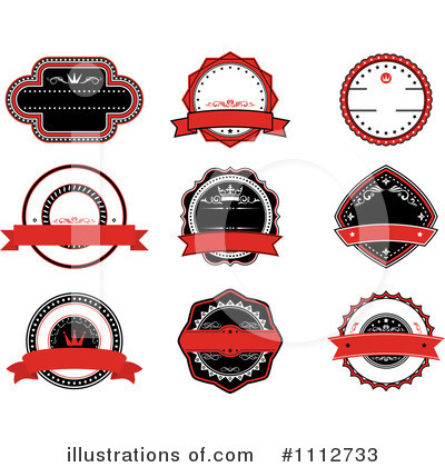 Royalty-Free (RF) Labels Clipart Illustration by Vector Tradition SM - Stock Sample #1112733