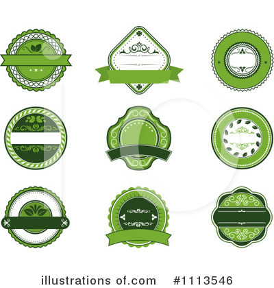 Royalty-Free (RF) Labels Clipart Illustration by Vector Tradition SM - Stock Sample #1113546