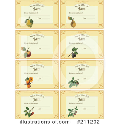 Royalty-Free (RF) Labels Clipart Illustration by Eugene - Stock Sample #211202
