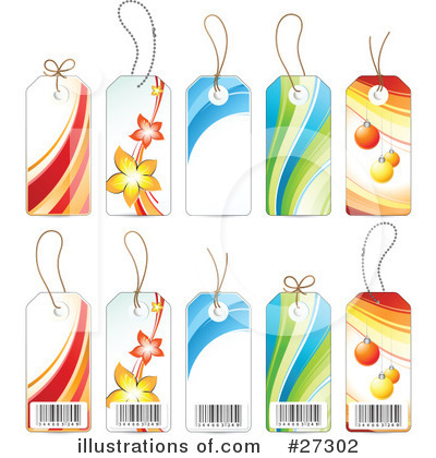 Royalty-Free (RF) Labels Clipart Illustration by beboy - Stock Sample #27302