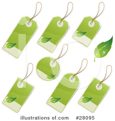 Royalty-Free (RF) Labels Clipart Illustration by beboy - Stock Sample #28095