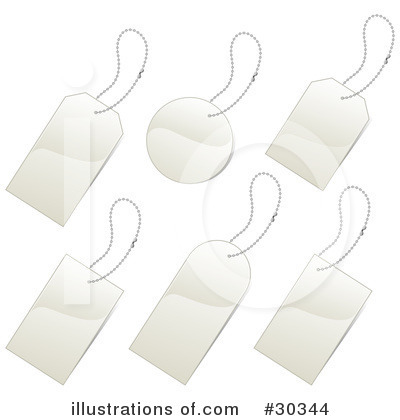 Royalty-Free (RF) Labels Clipart Illustration by beboy - Stock Sample #30344