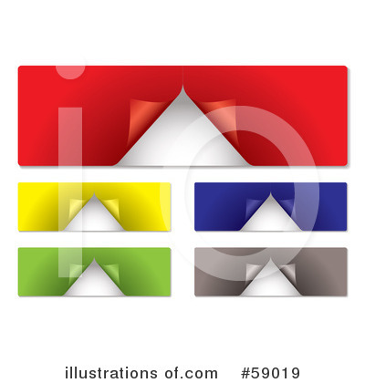 Royalty-Free (RF) Labels Clipart Illustration by michaeltravers - Stock Sample #59019