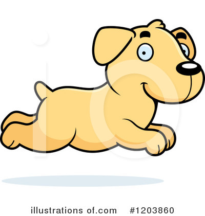 Yellow Labrador Clipart #1203860 by Cory Thoman