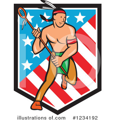 Royalty-Free (RF) Lacrosse Clipart Illustration by patrimonio - Stock Sample #1234192