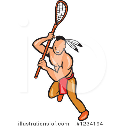 Royalty-Free (RF) Lacrosse Clipart Illustration by patrimonio - Stock Sample #1234194