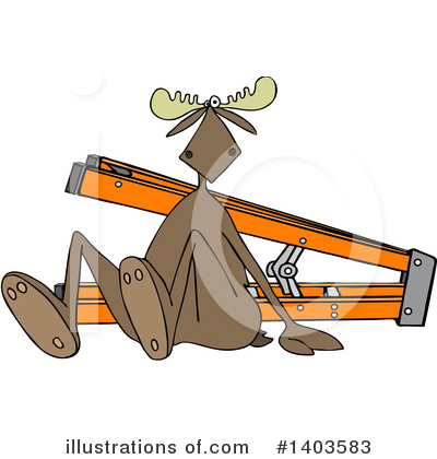 Royalty-Free (RF) Ladder Clipart Illustration by djart - Stock Sample #1403583