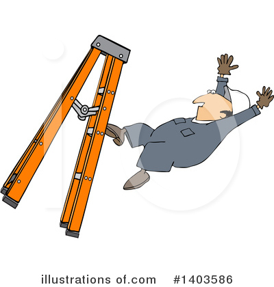 Royalty-Free (RF) Ladder Clipart Illustration by djart - Stock Sample #1403586