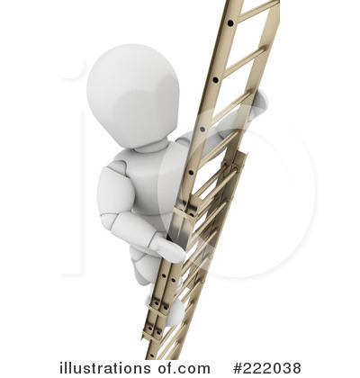 Royalty-Free (RF) Ladder Clipart Illustration by KJ Pargeter - Stock Sample #222038
