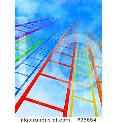Royalty-Free (RF) Ladder Clipart Illustration by Tonis Pan - Stock Sample #35654