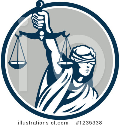Royalty-Free (RF) Lady Justice Clipart Illustration by patrimonio - Stock Sample #1235338