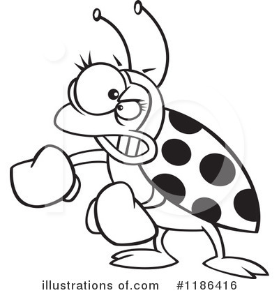 Royalty-Free (RF) Ladybug Clipart Illustration by toonaday - Stock Sample #1186416