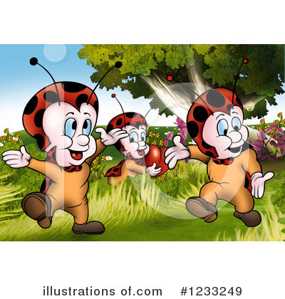 Ladybugs Clipart #1233249 by dero