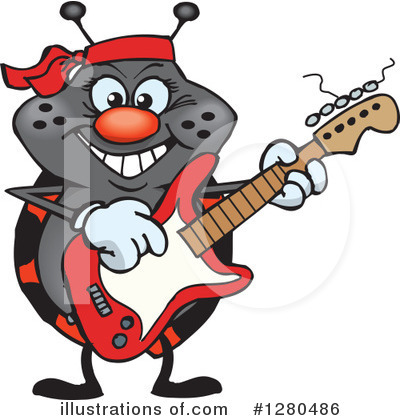 Royalty-Free (RF) Ladybug Clipart Illustration by Dennis Holmes Designs - Stock Sample #1280486