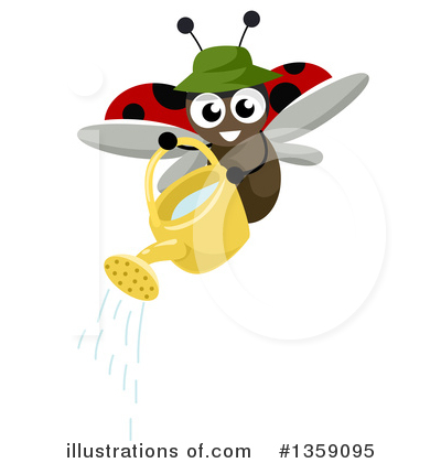 Royalty-Free (RF) Ladybug Clipart Illustration by BNP Design Studio - Stock Sample #1359095