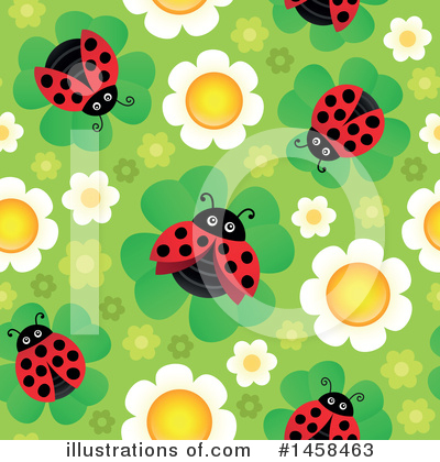 Royalty-Free (RF) Ladybug Clipart Illustration by visekart - Stock Sample #1458463